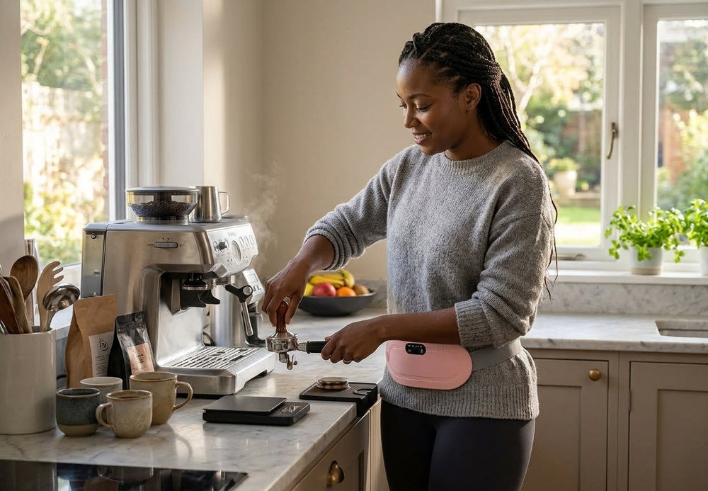 In the kitchen